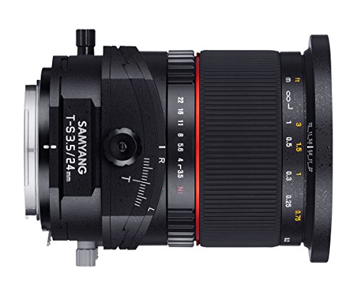 Objectif 24 mm Samyang F3.5 pour corriger les perspectives sur boîtier Sony