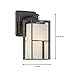 Designers Fountain 31811-CHA Braxton Outdoor Wall Lantern Sconce, 9.25in H, Charcoal