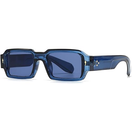 UV400 Protection Sunglasses for Men & Women | Rivets Punk Small Frame | for Driving & Outdoor Sports