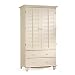 Sauder 158036 Antiqued White Finish Harbor View Armoire