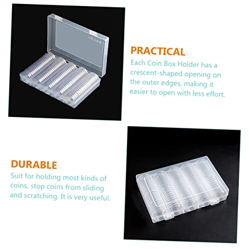 Caja organizadora transparente para monedas, set 101 piezas miniatura 5