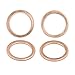 X AUTOHAUX M13 x 17mm x 1mm Copper Flat Washers Car Engine Sealing Gaskets Rings 50pcs