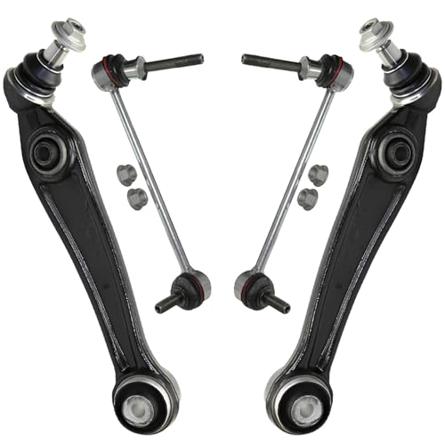 Detroit Axle - Front End Control Arms Kit for 2014-2018 BMW X5 2015-2019 X6, 2 Lower Rearward Control Arms with Ball Joints 2 Sway Bar Links 2016 2017 Replacement