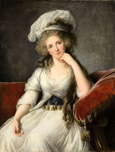 Tableau sur toile Louise Marie Adélaïde de Bourbon 60x90cm pour décoration murale salon