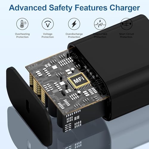 Image of USB C Apple Watch Charger,[MFi Certified] iPhone Fast Magnetic iWatch Charger 6ft USB C Charging Cable Cord Long and Type C Wall Charger Block for Apple Watch Series 11 /10 /9 /Ultra /8 /7 /SE /SE2 /6 /5 /4 /3 /2