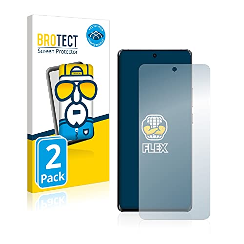 BROTECT Protector Pantalla Completa para Vivo X60 Pro Plus 5G (2 Unidades) 3D Curvo