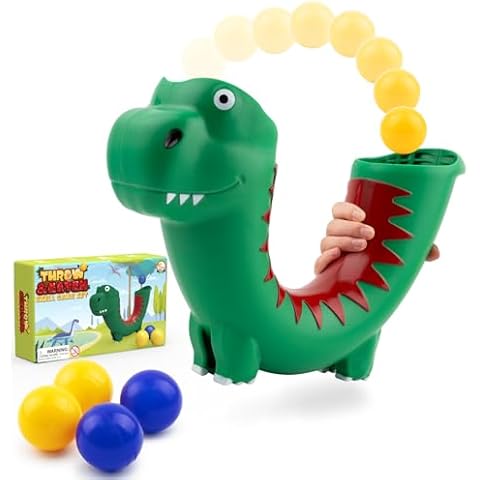 Aywewii Skill Game Toy with 4 Juggling Balls - Gifts for Kids Teens Indoor Outdoor Party Games Cool Dinosaur Toys, Fun Stuff, Gift Ideas, Easter Basket Stuffers Develops Motor and Juggling Skills Cover