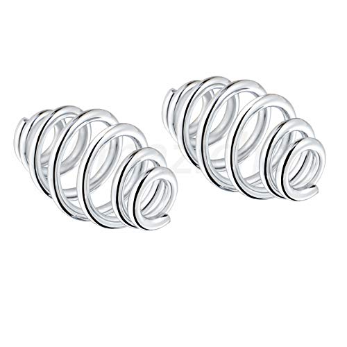Image of Amazicha Motorcycle Bobber Seat Springs 3 inch Chrome Barrel Motorcycle Solo Seat Springs compatible for Harley Honda Yamaha Kawasaki Suzuki Sportster Bobber Chopper(2pcs)