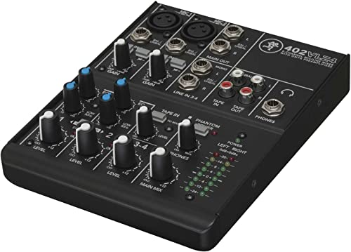 Mackie 402-Vlz4 - Mixer Professionale 4 Canali Per Live, Studio, Karaoke...
