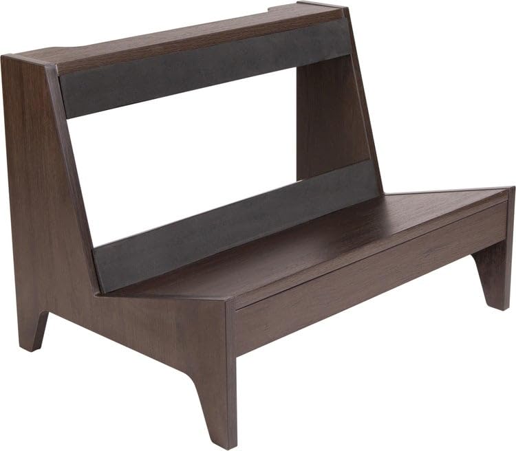 Gator Frameworks Elite Series Large Wooden Combo Guitar Amp Stand in Dark Walnut Finish, (GFW-ELITEGTRAMPLG-BRN)