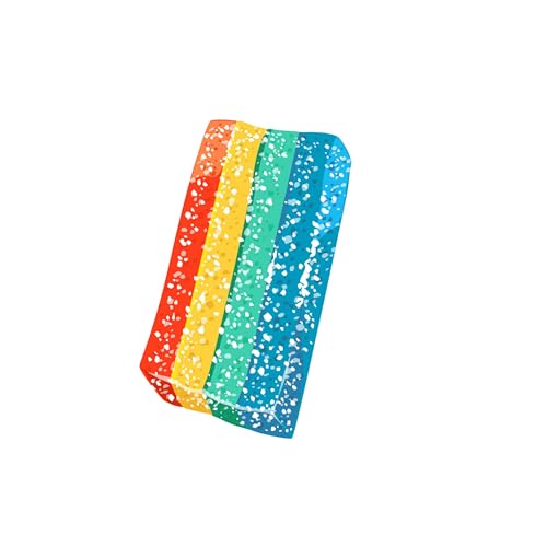 Image of SOUR STRIPS Bites Rainbow Flavored Chewy Candy Bag, 6.35 oz | Rainbow sour candy Bites in a resealable bag for parties, snacking and sharing.