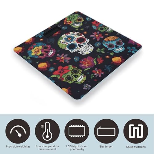 Báscula digital de baño JTREHY con pantalla LCD miniatura 3