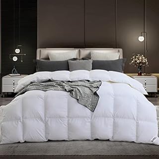 Amazon Brand - Umi Heavyweight Duvet with 70% Down&30% Feather - 12 Tog Plush Duvet Insert with Corner Tabs and 3D Baffle Boxes- Extra Warm Bedding Duvet for Cold Climates/Sleepers - 135x200cm