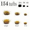 Spriplant Tufts - Battlefield 154 Pcs, 3 Sizes -Terrain Model Kit for Miniature Bases & Model Grass Tufts -Diorama Supplies & Diorama Grass for Mini Basing & Gaming Scenery (Withered Winter Ｇrass) #2