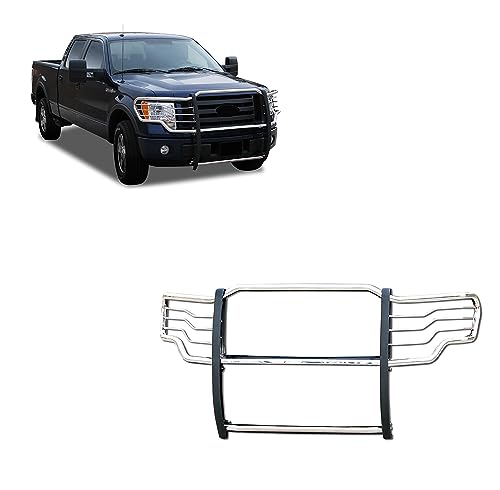 Black Horse Stainless Grille Guard for 2009-2014 F-150