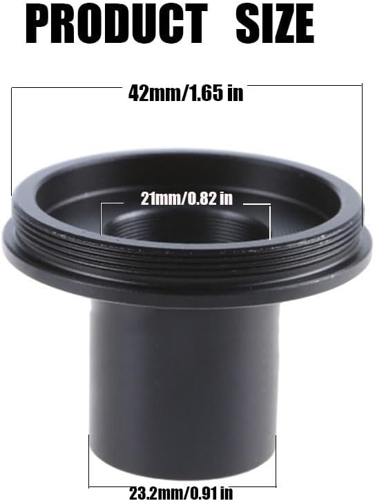 1pc M42x0.75 Microscope Thread Adapter to 23.2mm Microscope Objective Tube Adapter Eyepiece Camera Mount Part