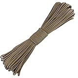 GeGeDa Paracord 9 Core 550 Parachute Cord Camping Rope 100FT (Tan, 100feet)