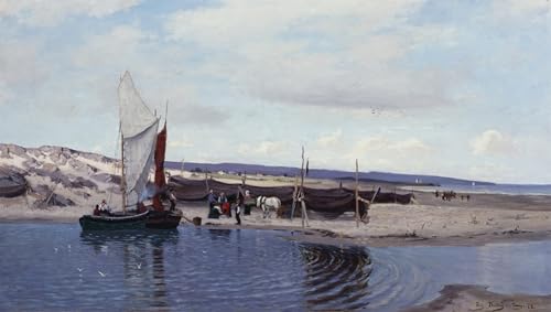 Peinture Fritz Thaulow tableau abstrait moderne sur toile pour chambre à coucher 60x90cm