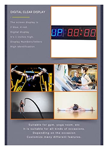Cronómetro digital para gimnasio con control remoto miniatura 7
