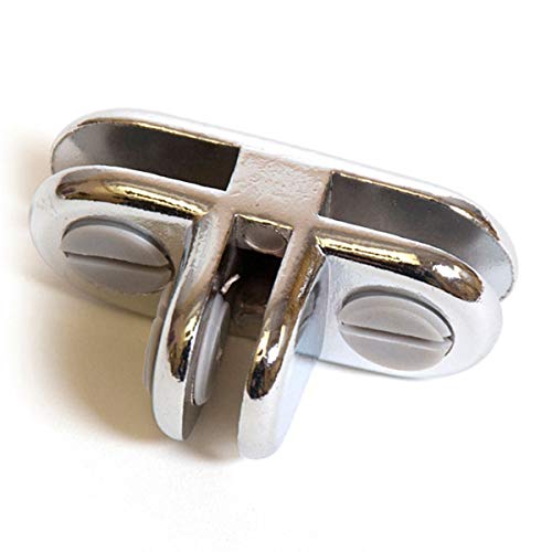 Chrome 3-Way Glass Connector - Box of 10