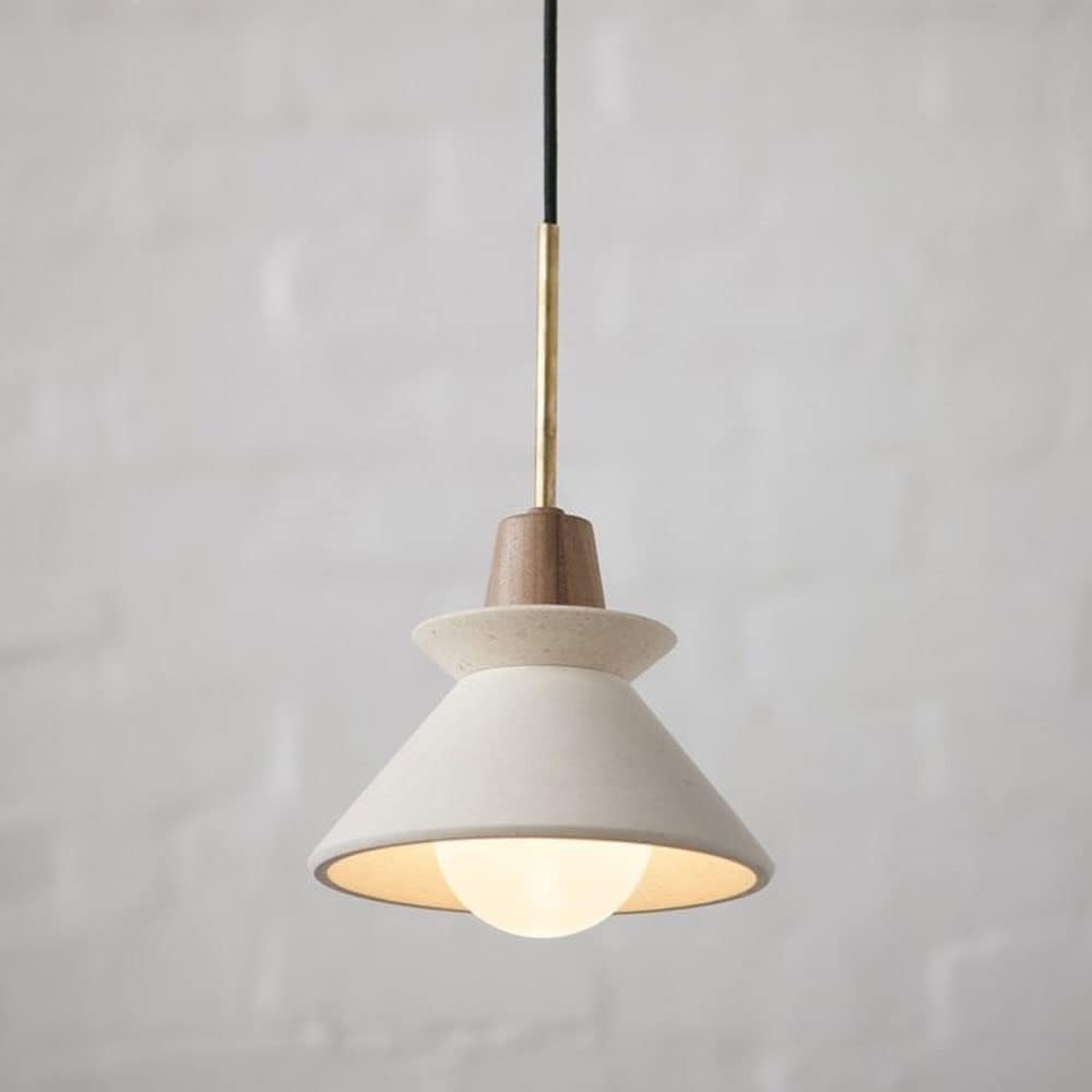 Lámpara colgante de cemento industrial E27 de 20cm para techo 7
