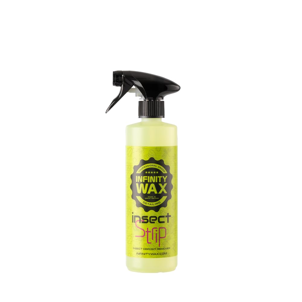 Infinity Wax Insect Strip 500ml – Bug & Bird Dropping Remover Heavy-Duty Insect Deposit Cleaner Pre-Wash Safe Contactless Car Decontamination Spray