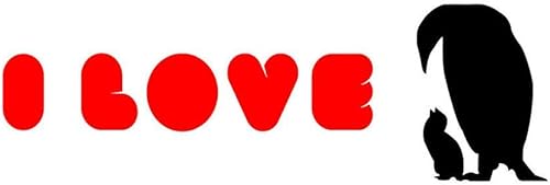 Miniatura 1 de Adhesivo de pared para ordenador portátil con diseño de pingüinos