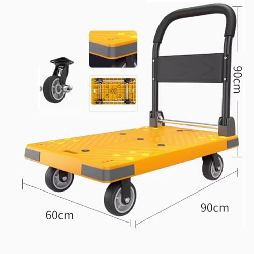 Carretilla plegable de plataforma resistente para oficina miniatura 2