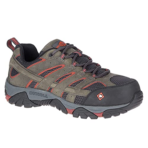 Merrell Men's Moab Vertex Vent Composite Toe Construction Shoe, Pewter, 15 #TOP1