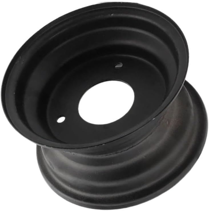 6 Inch Iron 3 Hole Rims Compatible with Small ATV Go Kart Buggy Scooter Lawn Mower 13X5.00-6 145 70-6 Tires Wheels Accessories Repair parts(110mm)