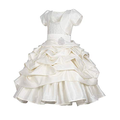 Image of SOFYANA Girls' A-Line Maxi Dress (SY-Dress 116 2-3Years Off-White 2-3 Years)