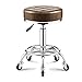 Tabouret pivotant à hauteur réglable Tabouret roulant rond, tabouret de bureau Tabourets de magasin de dessin Chaise avec roues et siège rond plus large pour salon médical SPA Esthéticienne Studio Bla