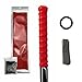 DUTYBOD Hockey Stick Handle Grip Wrap Round Tape Heat Shrink Sleeve Non-Slip Handle Tape (Red)