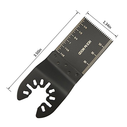 Mixed Wood Oscillating Multitool Saw Blade Set Fits Fein Multimaster, Porter Rockwell Cable,Black & Decker,Bosch Craftsman,Ridgid Ryobi,Makita Milwaukee,Dewalt, Chicago (12 Pcs) #TOP1