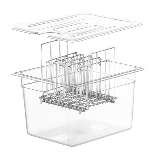 Miniatura 2 de Recipiente De Cocción Lenta De 12 Litros Con Tapa, Olla Sous Vide, Recipiente De Cocción Lenta, Rango De Temperatura De -40 C A 100 C, Compatible Con Ollas De Cocción Lenta De