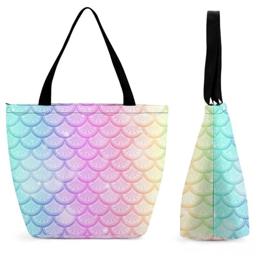 Sac à bandoulière pour femme sirène arc-en-ciel : fini le manque de place en voyage