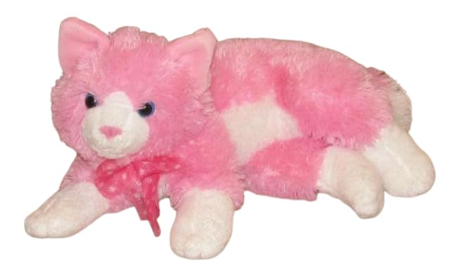 Teddy Bear Plush Toy Cat - Soft & Cuddly Stuffed Animal, Adorable Gift for Kids, Babies, Girls, Boys - Perfect for Hugging, Snuggling, Birthday Present,(Pink)