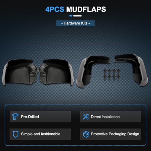 Image of ECCPP Front Rear Mud Flaps Splash Guards Fit for Honda Civic Sedan 2012 2013 2014 2015 Mud Guards