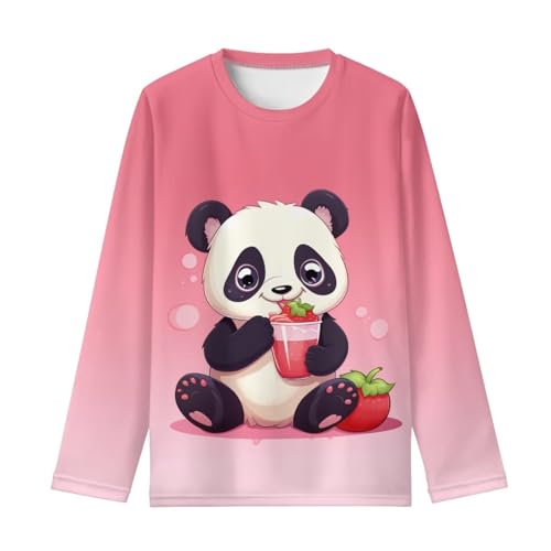 WELLFLYHOM Kids Casual T-shirt Long Sleeve Shirts for Girls Boys Crewneck Top Pullover Tees Fall Clothes 3-16T2