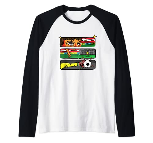 Flag Austria Raglan Baseball Tee, Black