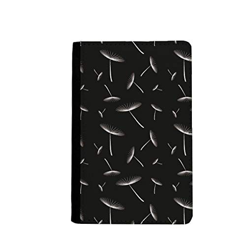 Étui portefeuille pissenlit housse fleurs blanc range cartes