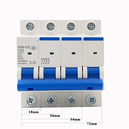 MCB DZ47 NXB-63 disjoncteur type D 6A pour éviter les coupures intempestives