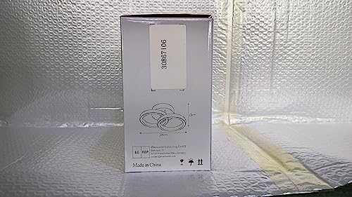 Goeco Lampa sufitowa LED, 2 żarówki, nowoczesna, okrągła lampa sufitowa, 3000 K, ciepła biel, 22 W, silikonowa obudowa, lampa LED do salonu, sypialni, kuchni (ciepła biel)