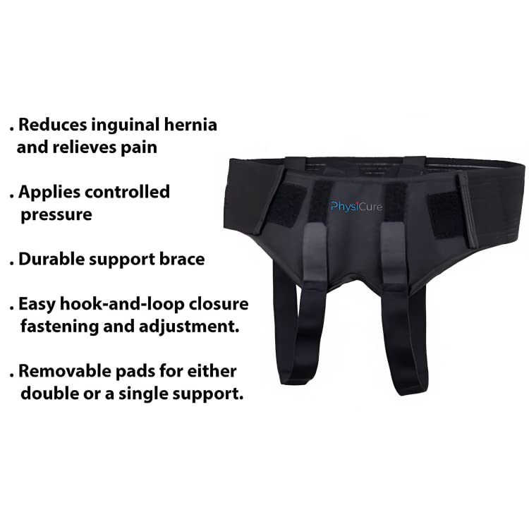 Faja para Hernia Masculina Post Cirugía, Soporte con Almohadillas miniatura 4