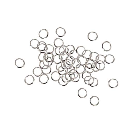 50 PC-Split Ring Kleine Schlüsselring-Bulk-Schlüsselanhänger Ringe Für Schlüssel Organisation DIY 9mm Cover