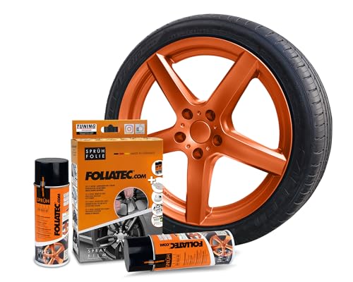 PlastiDip Felgenfolie Komplett-Set 4x Schwarz Mit Zubehör, 49,90
