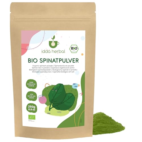 Puro e pulito: Prodotto con 100% foglie di spinaci essiccate e macinate, senza glutine, additivi, conservanti o aromi artificiali. Naturalmente vegano e di origine vegetale.