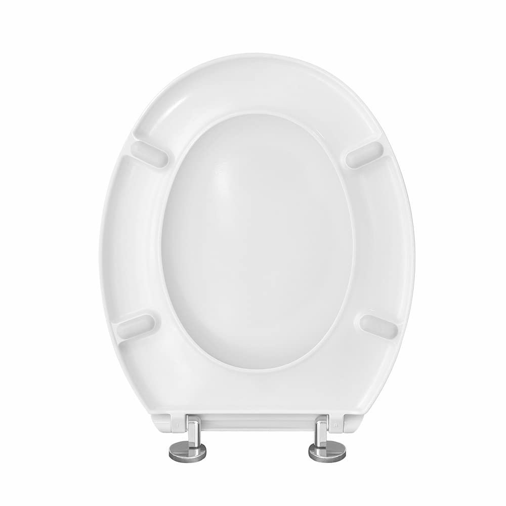 Inbagno Copriwater dedicato Catalano Luce, in Termoindurente Bianco, con Chiusura rallentata Soft Close e Sgancio Rapido