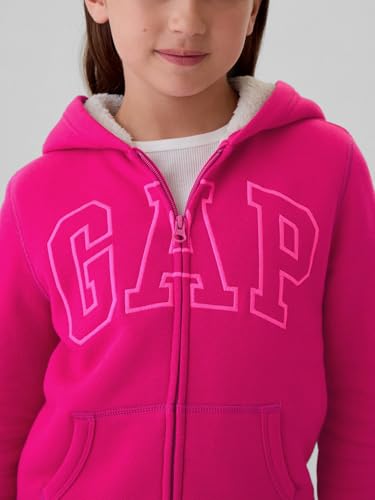 GAP Girls' Logo Hoodie Hooded Full Zip Sweatshirt4
