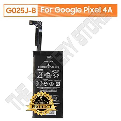 Image of THE BATTERY STORE Original Battery G025J-B for Google Pixel 4A 4G G025N Genuine Battery 3140mAh with 6 Months Warranty (for Google Pixel 4A)